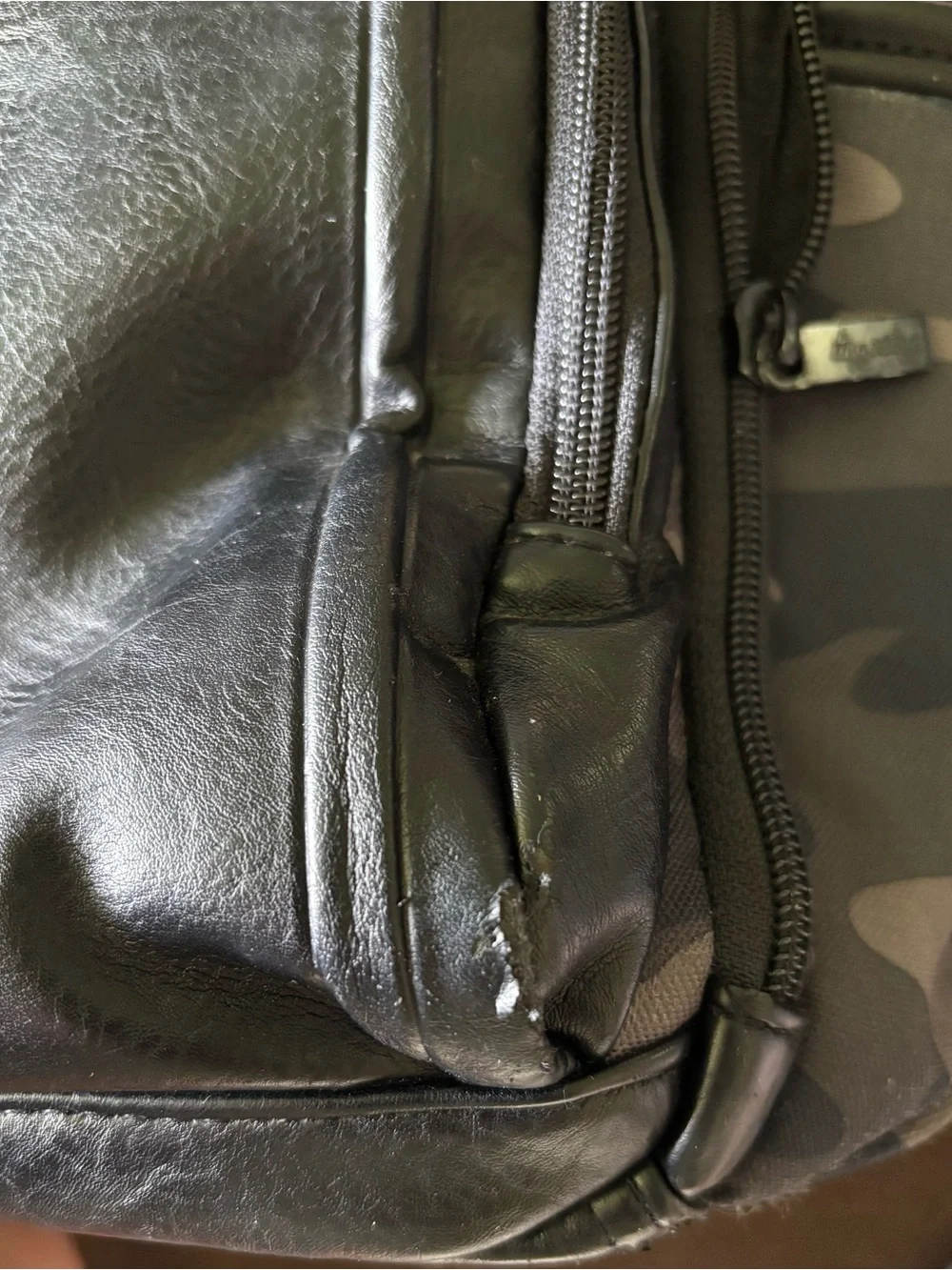Itzy Ritzy Black Gray Camo Baby Bag Backpack